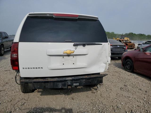 1GNSCJE01DR151968 - 2013 CHEVROLET SUBURBAN C1500 LT WHITE photo 6