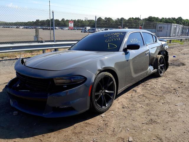 2C3CDXHG8HH667311 - 2017 DODGE CHARGER SXT GRAY photo 2