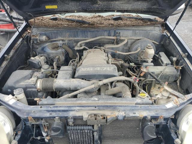 5TBDT44174S436164 - 2004 TOYOTA TUNDRA DOUBLE CAB SR5 BLUE photo 11