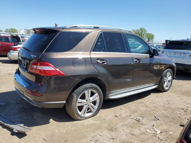 4JGDA5HB1EA430408 - 2014 MERCEDES-BENZ ML 350 4MATIC BROWN photo 3