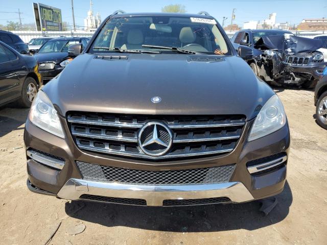 4JGDA5HB1EA430408 - 2014 MERCEDES-BENZ ML 350 4MATIC BROWN photo 5
