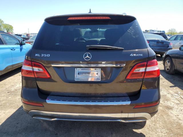 4JGDA5HB1EA430408 - 2014 MERCEDES-BENZ ML 350 4MATIC BROWN photo 6