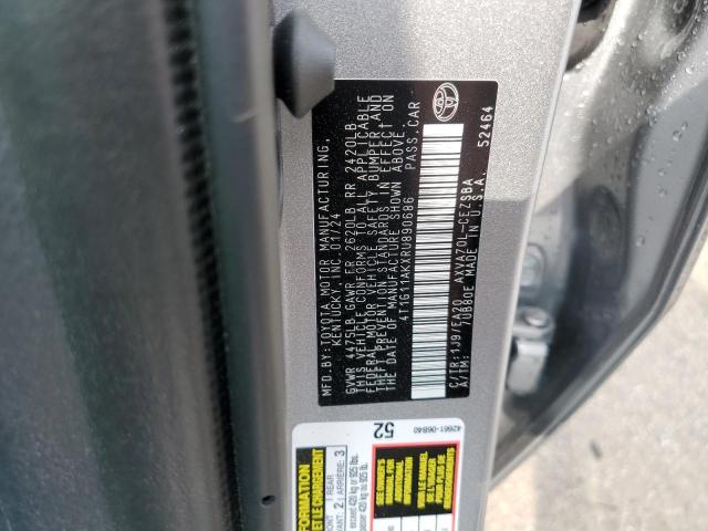 4T1G11AKXRU890686 - 2024 TOYOTA CAMRY SE NIGHT SHADE GRAY photo 13