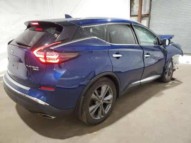 5N1AZ2DS4NC110956 - 2022 NISSAN MURANO PLATINUM BLUE photo 3