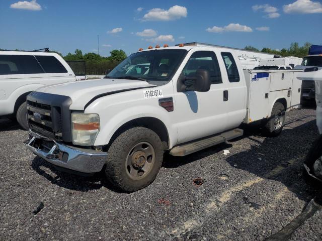 1FDWX34R98EB05274 - 2008 FORD F350 SRW SUPER DUTY WHITE photo 1