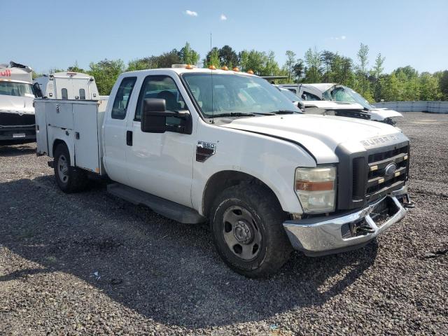 1FDWX34R98EB05274 - 2008 FORD F350 SRW SUPER DUTY WHITE photo 4