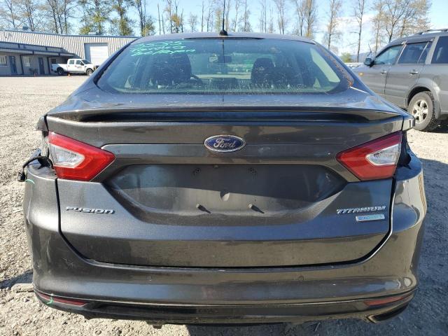 3FA6P0K9XGR217380 - 2016 FORD FUSION TITANIUM GRAY photo 6