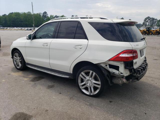 4JGDA5HBXDA117159 - 2013 MERCEDES-BENZ ML 350 4MATIC WHITE photo 2