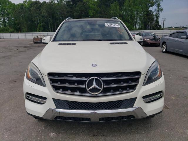 4JGDA5HBXDA117159 - 2013 MERCEDES-BENZ ML 350 4MATIC WHITE photo 5