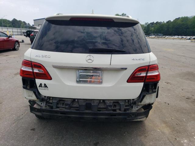 4JGDA5HBXDA117159 - 2013 MERCEDES-BENZ ML 350 4MATIC WHITE photo 6