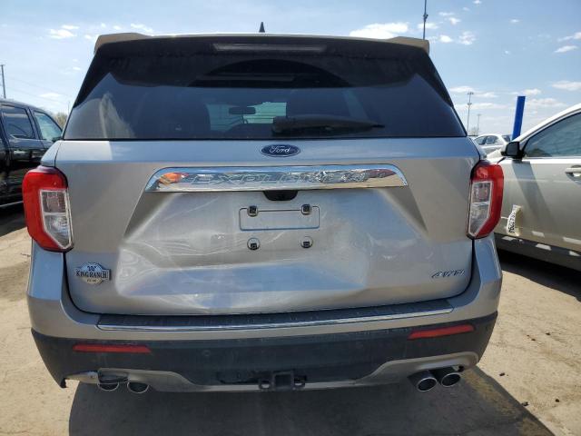 1FM5K8LC6MGB77665 - 2021 FORD EXPLORER KING RANCH SILVER photo 6