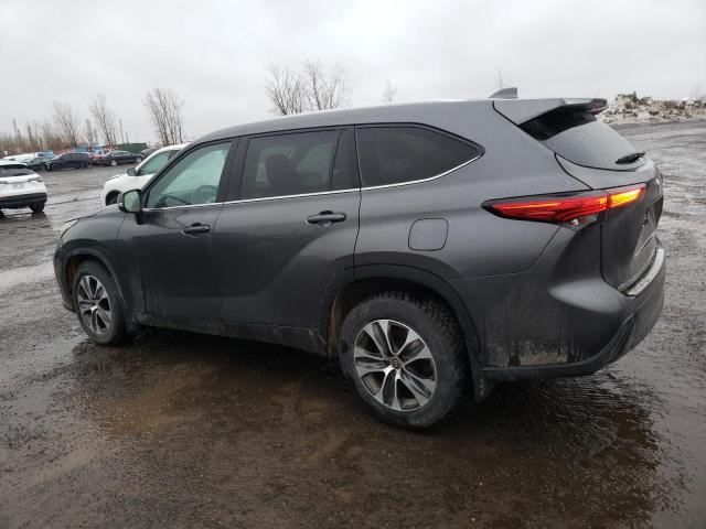 5TDGZRBH5NS580121 - 2022 TOYOTA HIGHLANDER XLE ნაცრისფერი ფოტო 2