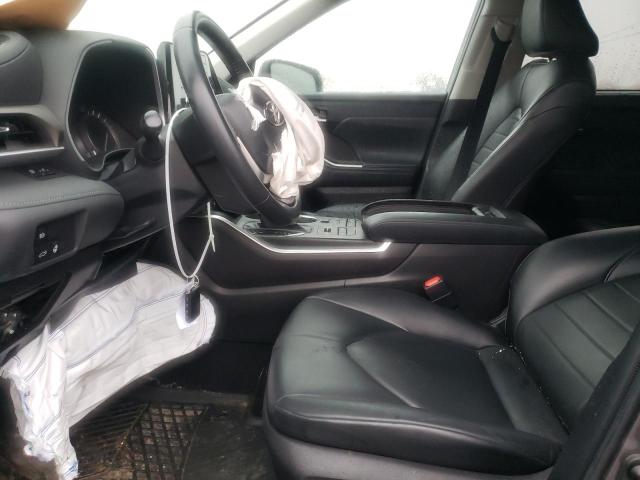 5TDGZRBH5NS580121 - 2022 TOYOTA HIGHLANDER XLE ნაცრისფერი ფოტო 7