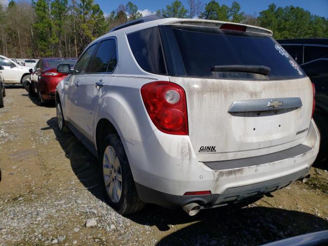 2CNFLPEY0A6365212 - 2010 CHEVROLET EQUINOX LT WHITE photo 3