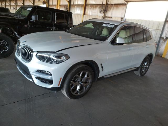 5UXTY3C07M9H20689 - 2021 BMW X3 SDRIVE30I Weiß Foto 1