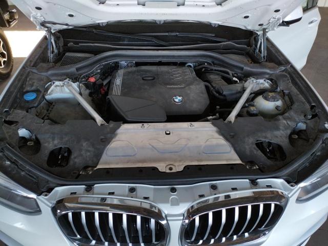5UXTY3C07M9H20689 - 2021 BMW X3 SDRIVE30I Weiß Foto 11