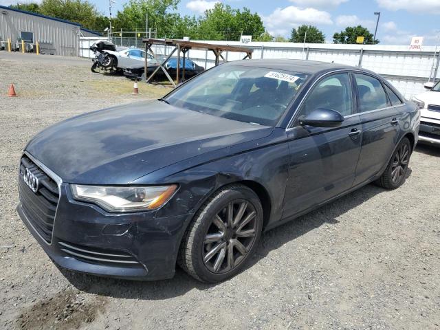 WAUGFAFC1DN148720 - 2013 AUDI A6 PREMIUM PLUS BLUE photo 1