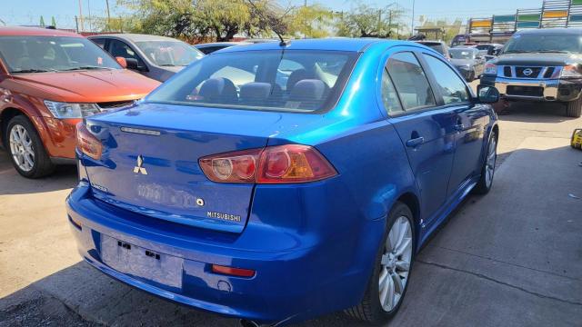 JA3AU86WX9U038052 - 2009 MITSUBISHI LANCER GTS BLUE photo 4