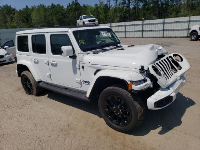 1C4JJXP63MW840040 - 2021 JEEP WRANGLER U SAHARA 4XE WHITE photo 4