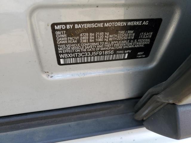 WBXHT3C33J5F91856 - 2018 BMW X1 XDRIVE28I SILVER photo 13