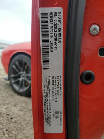 2C3CDZFJ2PH696411 - 2023 DODGE CHALLENGER R/T SCAT PACK RED photo 13