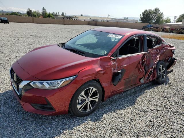 3N1AB8CV4PY239476 - 2023 NISSAN SENTRA SV BURGUNDY photo 1