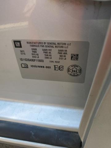 1G11C5SA9GF110933 - 2016 CHEVROLET MALIBU LIM LT Күміс фото 12