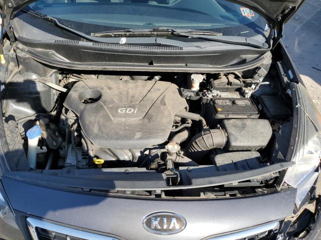 KNADN4A30D6104135 - 2013 KIA RIO EX GRAY photo 11