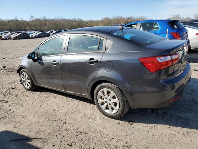 KNADN4A30D6104135 - 2013 KIA RIO EX GRAY photo 2