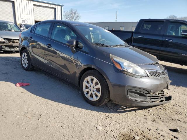 KNADN4A30D6104135 - 2013 KIA RIO EX GRAY photo 4