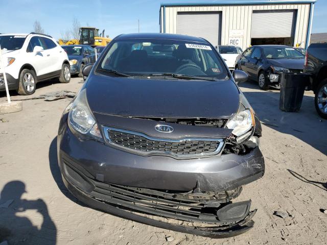 KNADN4A30D6104135 - 2013 KIA RIO EX GRAY photo 5