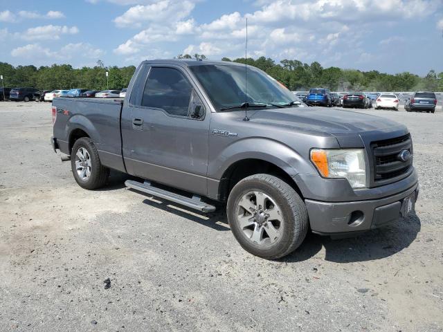 1FTMF1CF8DFA35345 - 2013 FORD F150 GRAY photo 4