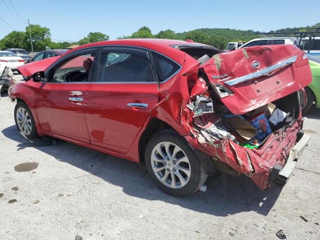 3N1AB7AP1JL649624 - 2018 NISSAN SENTRA S RED photo 2