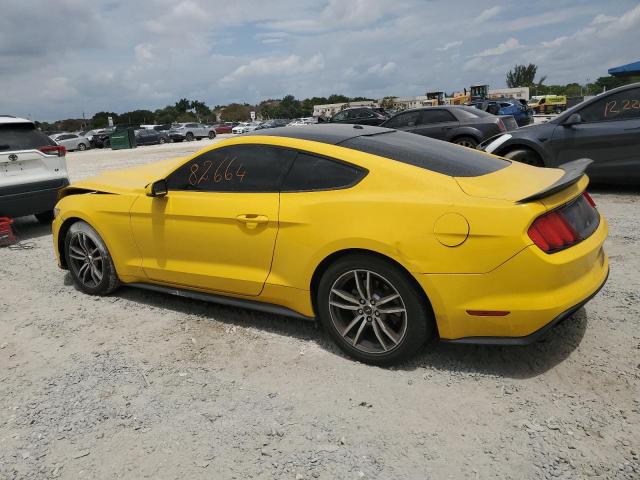 1FA6P8TH9H5295142 - 2017 FORD MUSTANG YELLOW photo 2