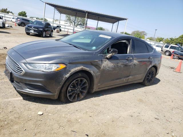 3FA6P0LU6JR129159 - 2018 FORD FUSION SE HYBRID GRAY photo 1