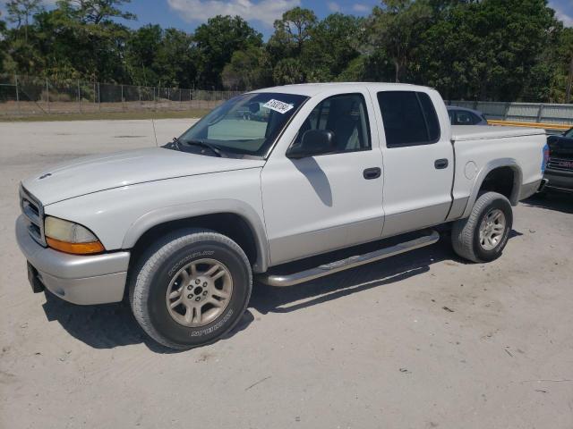 1D7HL48N73S341976 - 2003 DODGE DAKOTA QUAD SLT WHITE photo 1