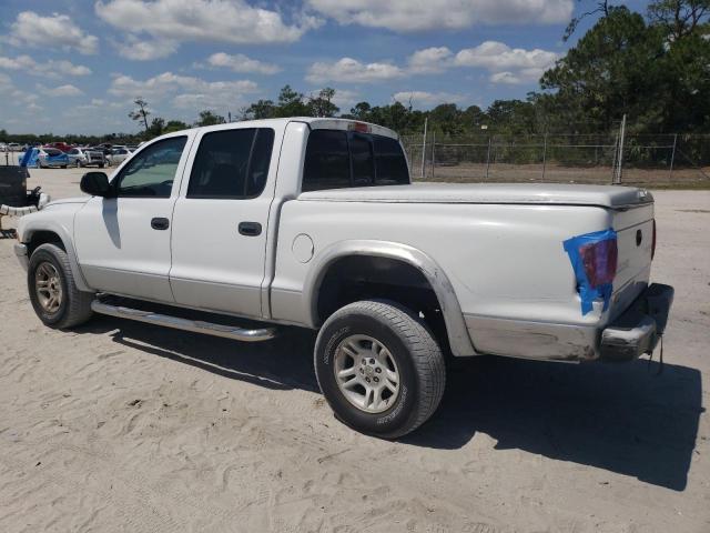 1D7HL48N73S341976 - 2003 DODGE DAKOTA QUAD SLT WHITE photo 2