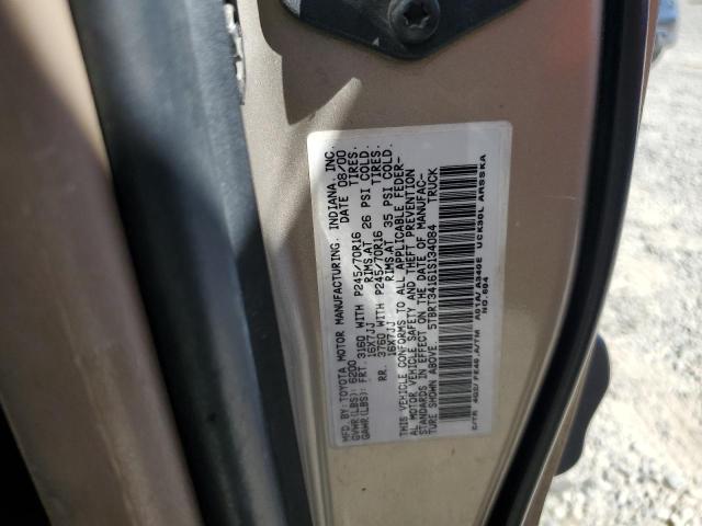 5TBRT34161S134084 - 2001 TOYOTA TUNDRA ACCESS CAB TAN photo 12