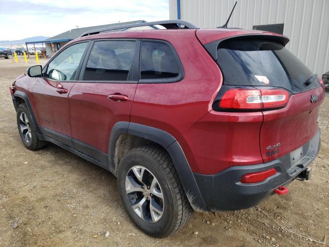 1C4PJMBS1EW298614 - 2014 JEEP CHEROKEE TRAILHAWK ბურგუნდია ფოტო 2