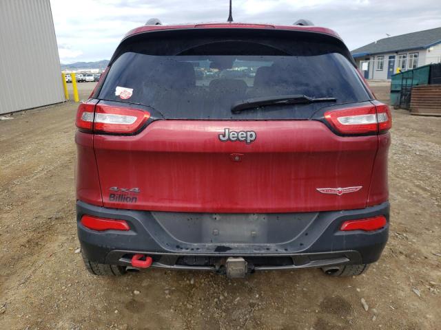 1C4PJMBS1EW298614 - 2014 JEEP CHEROKEE TRAILHAWK ბურგუნდია ფოტო 6