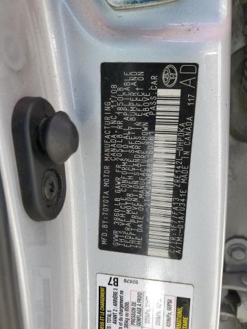 2T1KU40E89C160761 - 2009 TOYOTA COROLLA MA SILVER photo 12