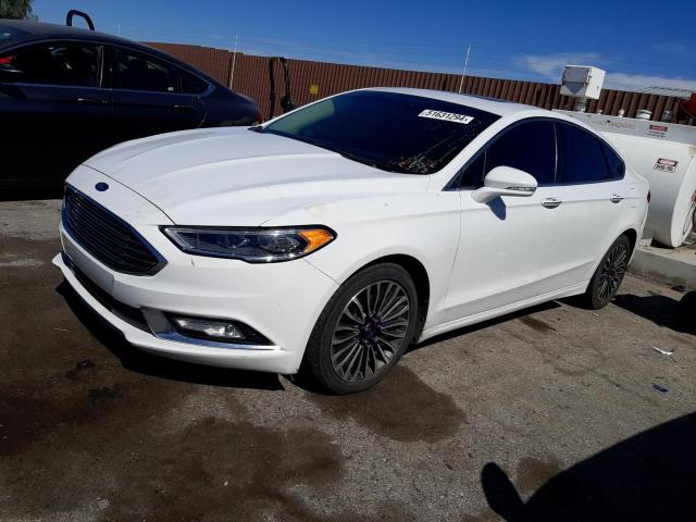 3FA6P0D93JR207259 - 2018 FORD FUSION TITANIUM/PLATINUM WHITE photo 1