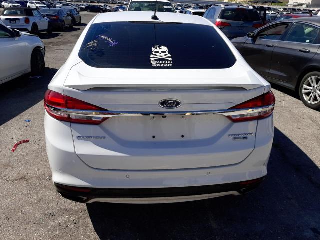 3FA6P0D93JR207259 - 2018 FORD FUSION TITANIUM/PLATINUM WHITE photo 6