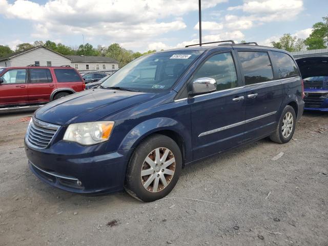 2C4RC1CG3CR401307 - 2012 CHRYSLER TOWN & COU TOURING L BLUE photo 1