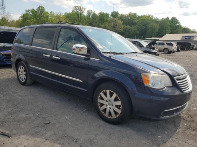 2C4RC1CG3CR401307 - 2012 CHRYSLER TOWN & COU TOURING L BLUE photo 4