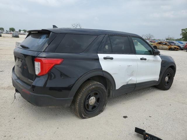 1FM5K8AB9NGC24361 - 2022 FORD EXPLORER POLICE INTERCEPTOR 双色 照片 3