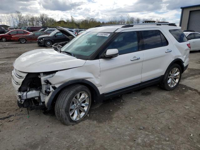 1FM5K8F83DGC51700 - 2013 FORD EXPLORER LIMITED WHITE photo 1