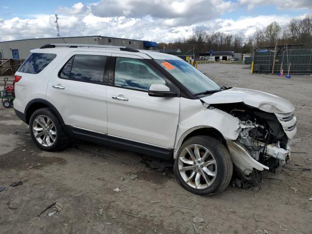 1FM5K8F83DGC51700 - 2013 FORD EXPLORER LIMITED WHITE photo 4