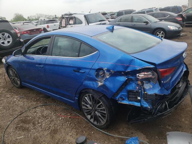 KMHD04LB8HU357397 - 2017 HYUNDAI ELANTRA SPORT BLUE photo 2