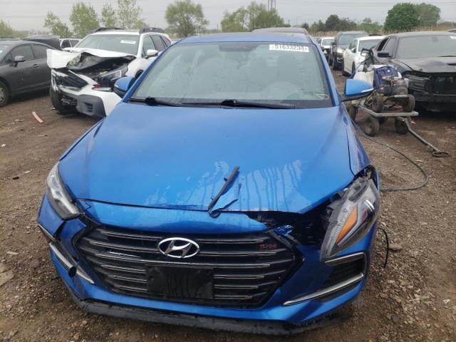 KMHD04LB8HU357397 - 2017 HYUNDAI ELANTRA SPORT BLUE photo 5